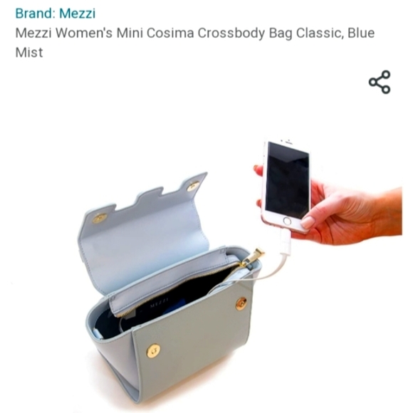 GORGEOUS MEZZI MINI COSIMA bag BLUE - Picture 3 of 14